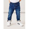 NAME IT Mini Ryan Slim Sweat Jeans - Dark Blue Denim