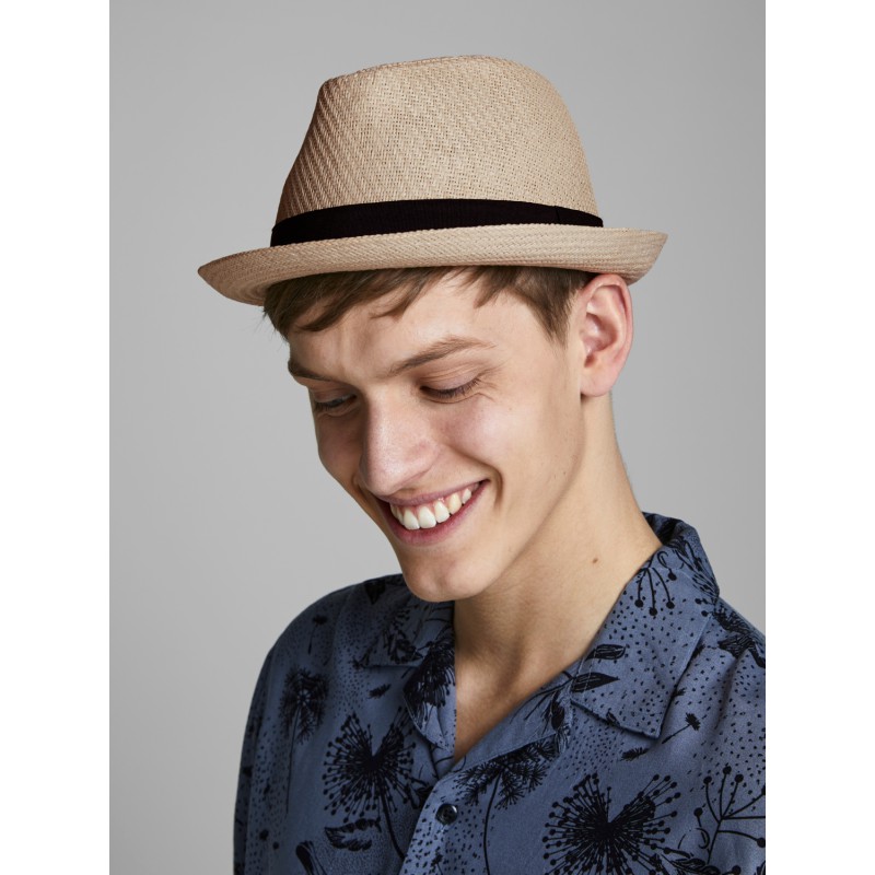 JACK & JONES Jactim Straw Hat - Silver Birch