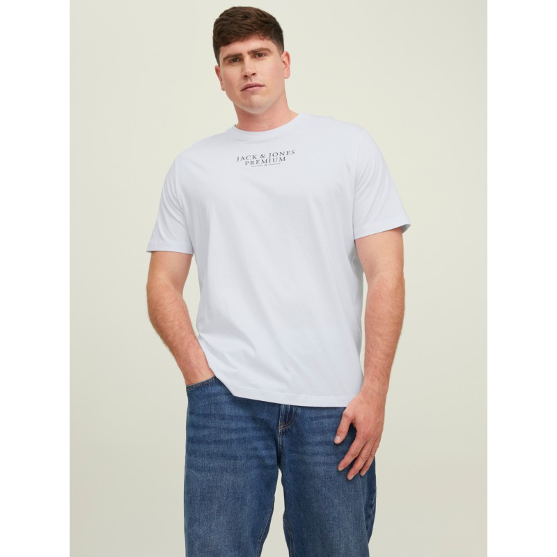 JACK & JONES Jprbluarchie Kortærmet Tee Crew Neck Ps - Hvid