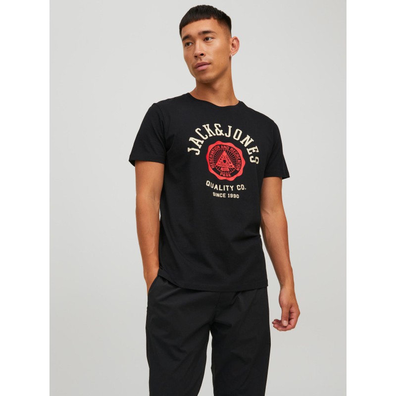 JACK & JONES Logo T-shirt - Sort