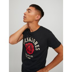 JACK & JONES Logo T-shirt - Sort