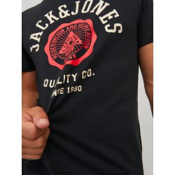 JACK & JONES Logo T-shirt - Sort