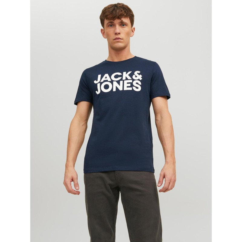 JACK & JONES Corp Logo T-shirt - Navy Blazer