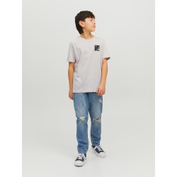 JACK & JONES Junior Crew Neck T-shirt - Moonbeam