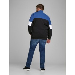 JACK & JONES PLUS SPRINT SWEAT  ZIP CARDIGAN - Sort
