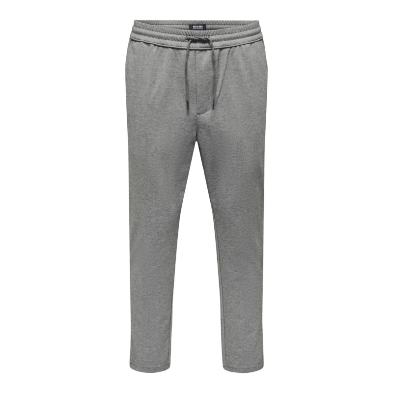 ONLY & SONS Onslinus Bukser Crop 2454 - Medium Grey Melange