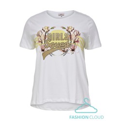 ONLY CARMAKOMA S/S T-shirt - Cloud Dancer