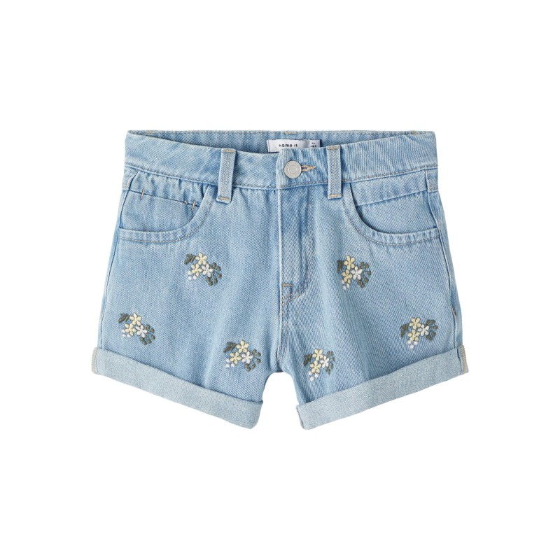 NAME IT Kids Bella Denim Shorts - Light Blue Denim