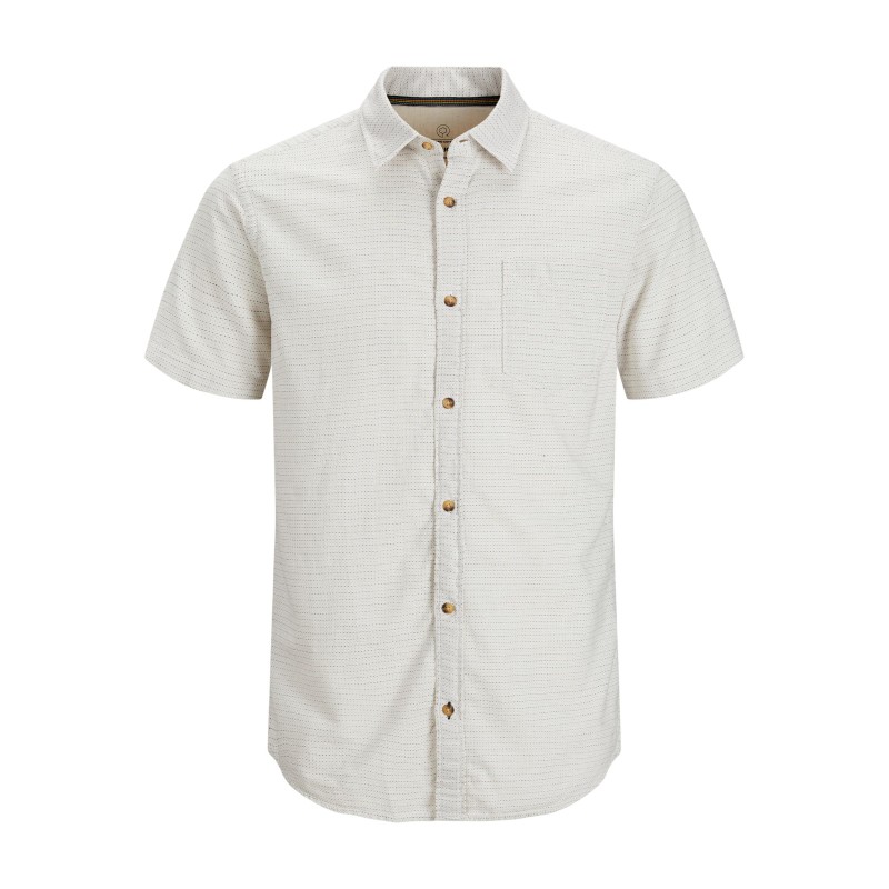 JACK & JONES Plus Abel Kortærmet Skjorte - Cloud Dancer