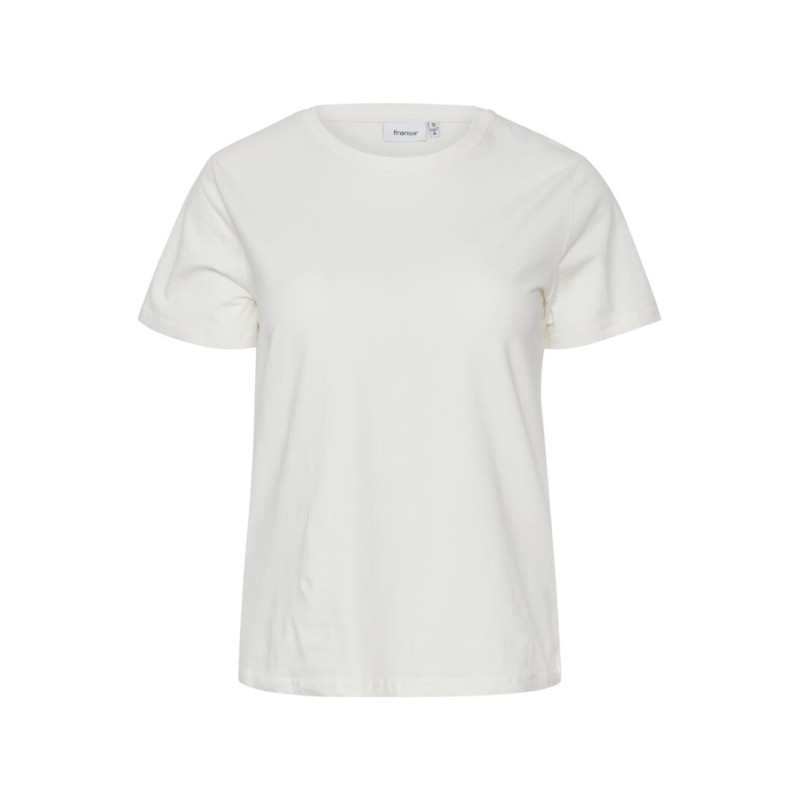 FRANSA Plus Shoulder Basis T-shirt - Blanc De Blanc