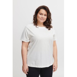 FRANSA Plus Shoulder Basis T-shirt - Blanc De Blanc