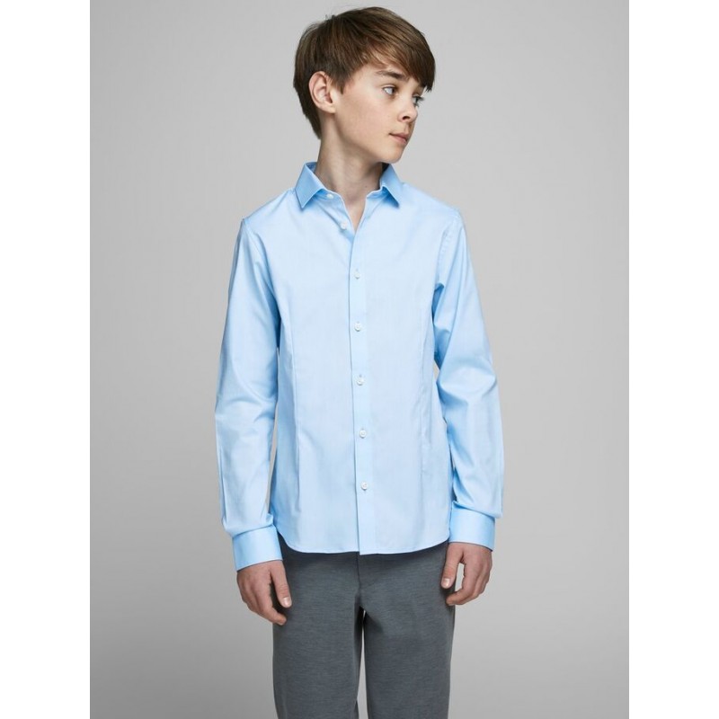 JACK & JONES Junior Slim Fit Skjorte Med Stretch -  Cashmere Blue