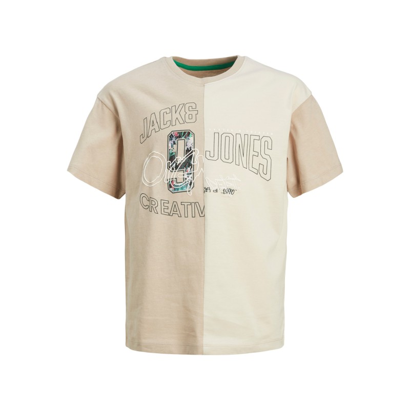 JACK & JONES JUNIOR Jortribeca Block Tee Kortærmet Crew Neck Os Junior - Atmosphere