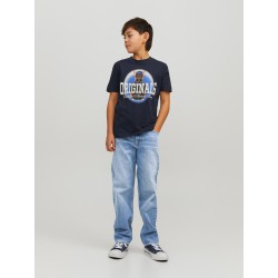 JACK & JONES Junior Chris Loose Jeans - Blue Denim