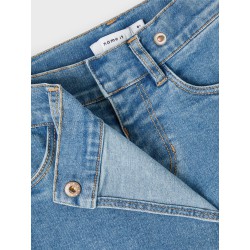 NAME IT Nkflaila Baggy Denim Skort 3012-Yg H - Medium Blue Denim