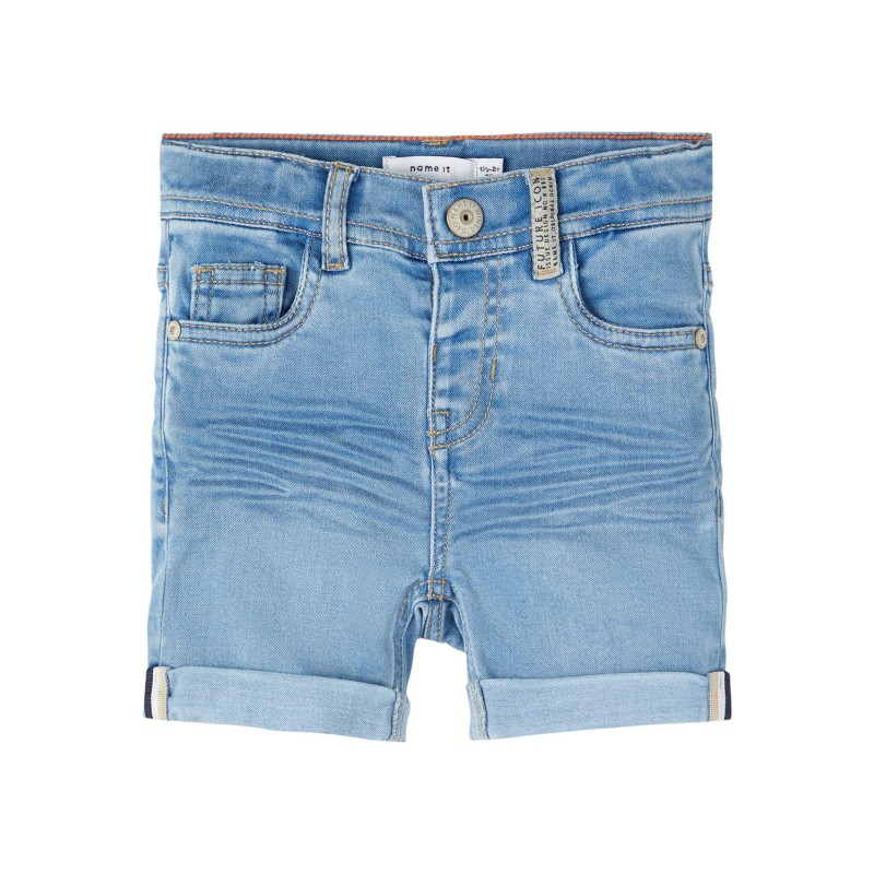 NAME IT Silas Slim Denim L Korts 8409-To H - Light Blue Denim