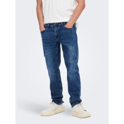 Only & Sons Weft Regular Fit Jeans - Blue Denim
