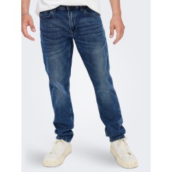 Only & Sons Weft Regular Fit Jeans - Blue Denim