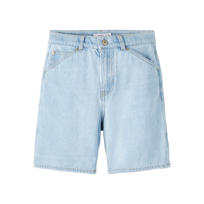 NAME IT Nkmben Straight Denim L Korts 3290-Ti H - Light Blue Denim