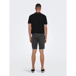 ONLY & SONS Mark Chino Shorts - Dark Grey Melange
