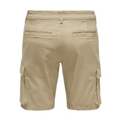 ONLY & SONS Cam Stage Cargo Shorts - Chinchilla