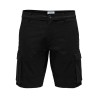 ONLY & SONS Cam Stage Cargo Shorts - Sort