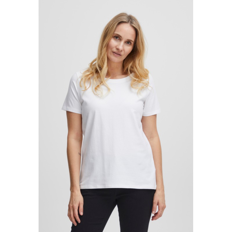 FRANSA Shoulder T-shirt - Hvid