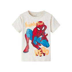 NAME IT Mini/Kids Alfi Spiderman T-shirt - Light Grey Melange