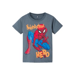 NAME IT Mini/Kids Alfi Spiderman T-shirt - Stormy Weather