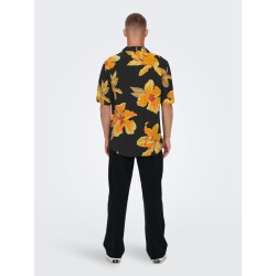 ONLY & SONS Dan Kortærmet Hawaii Skjorte - Acacia