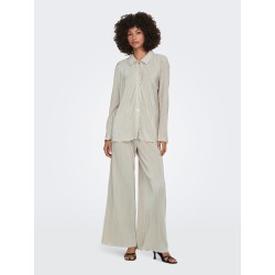 JDY Cita Langærmet Plissè Skjorte - Sandshell