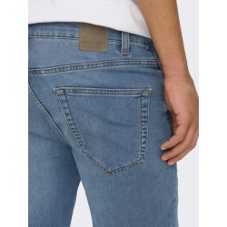 ONLY & SONS Ply Denim Shorts - Blue Denim