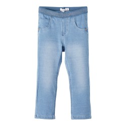 NAME IT Mini Salli Slim Sweat Jeans - Light Blue Denim