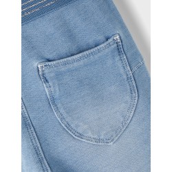 NAME IT Mini Salli Slim Sweat Jeans - Light Blue Denim