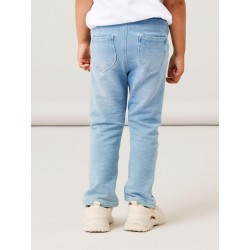 NAME IT Mini Salli Slim Sweat Jeans - Light Blue Denim