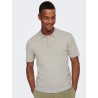 ONLY & SONS S/S Strik Polo - Pumice Stone