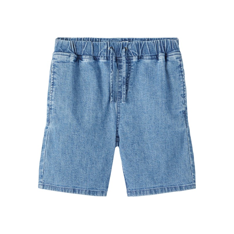 NAME IT Kids Ben Jogger Hør/Denim Shorts - Dark Blue Denim