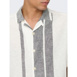 ONLY & SONS Caiden Hør Skjorte - Cloud Dancer