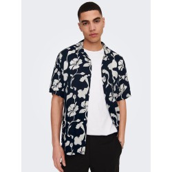 ONLY & SONS Dash Resort Skjorte - Dark Navy