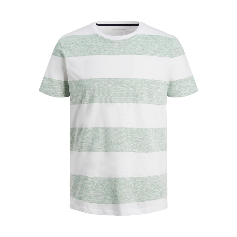 JACK & JONES Summer Stripe T-shirt - Granite Green