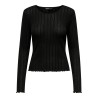 ONLY Carlotta L/S Top  - Sort