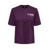 ONLY Tina Boxy T-shirt - Italian Plum