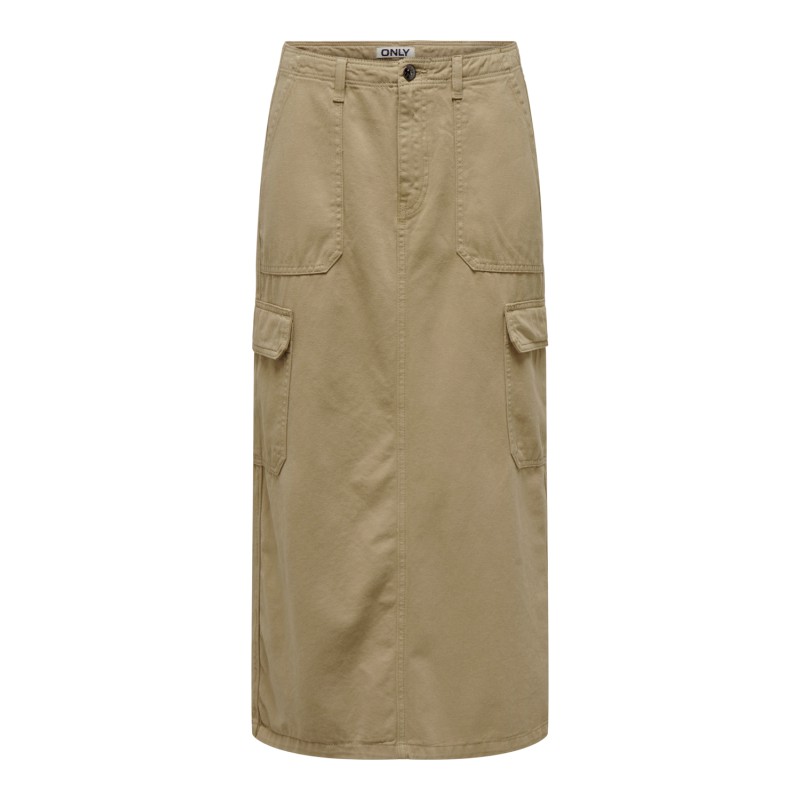 ONLY Malfy Lang Cargo Skirt Pnt - Weathered Teak