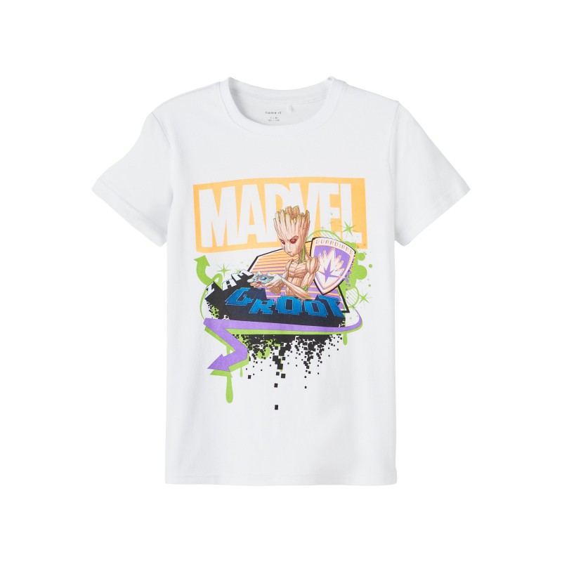 NAME IT Kids Macos MARVEL Groot T-shirt - Bright White