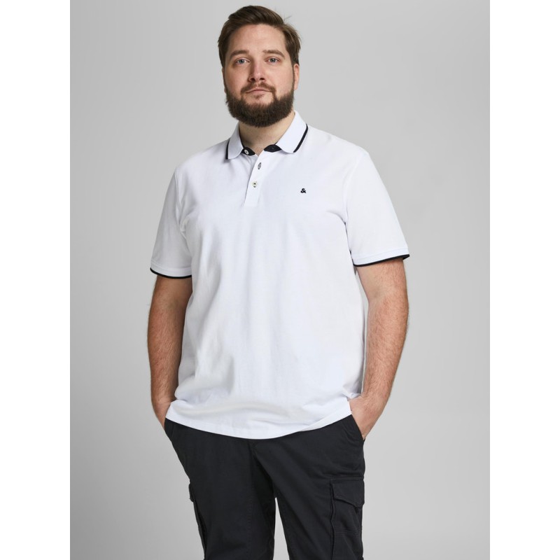 JACK & JONES Plus Paulos Polo Skjorte - Hvid