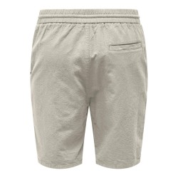 ONLY & SONS Linus Loose Hør Shorts - Silver Linning
