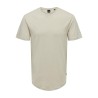 ONLY & SONS Matt Longy T-shirt - Silver Linning