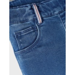 NAME IT Mini Salli Slim Sweat Denim Leggings - Medium Blue Denim