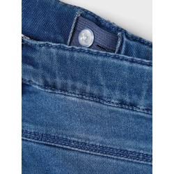 NAME IT Mini Salli Slim Sweat Denim Leggings - Medium Blue Denim