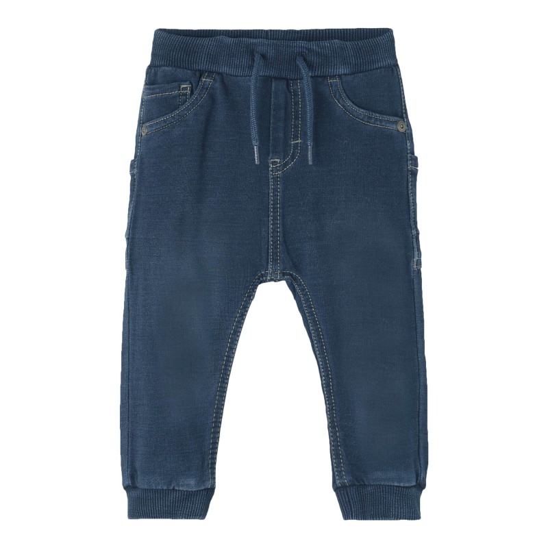 NAME IT Baby Ben U-Shape Sweat Jeans- Dark Blue Denim